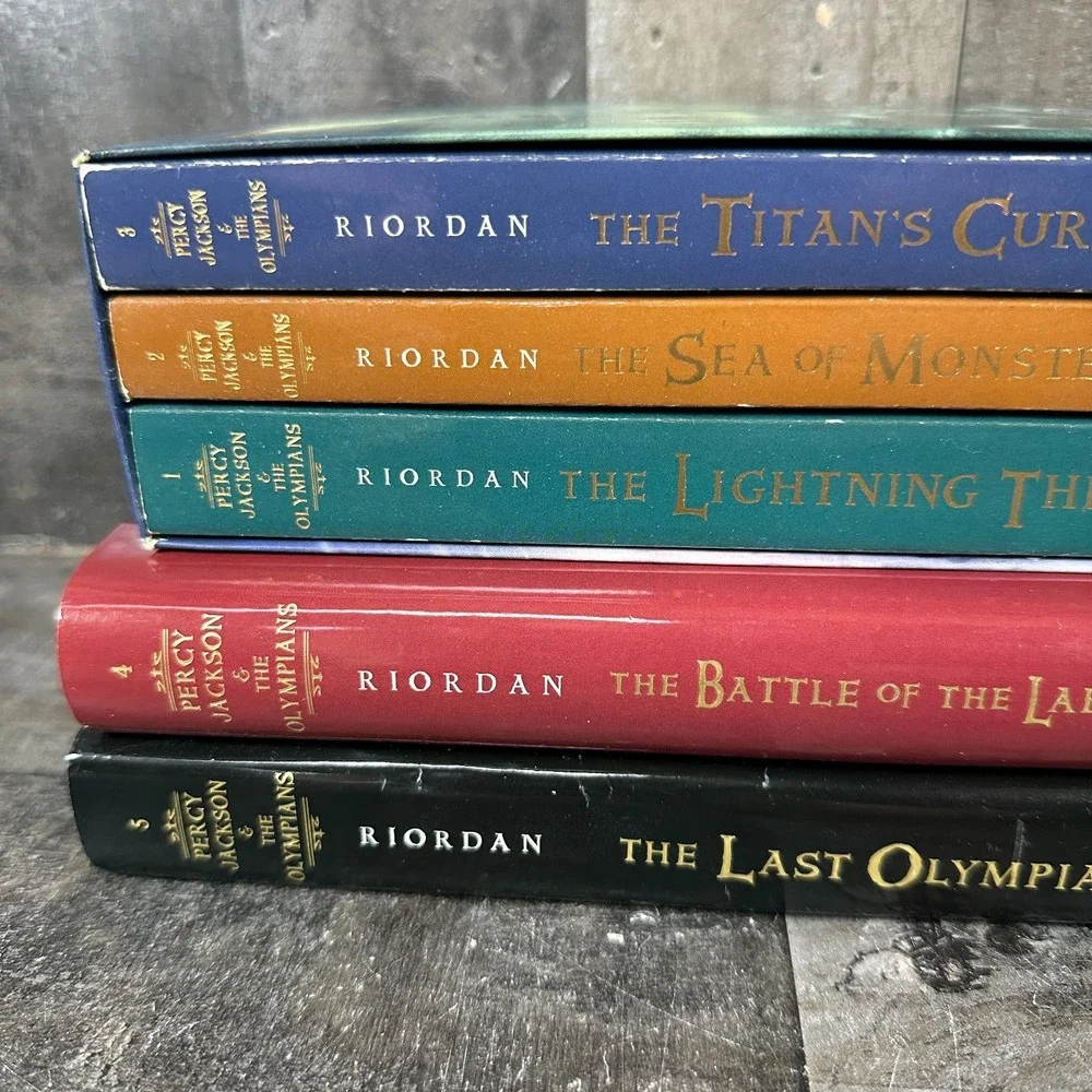 Percy Jackson and the Olympians Rick Riordan PB and HC Lot 1-5